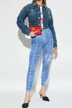 Balmain NAVY BLUE Short denim jacket