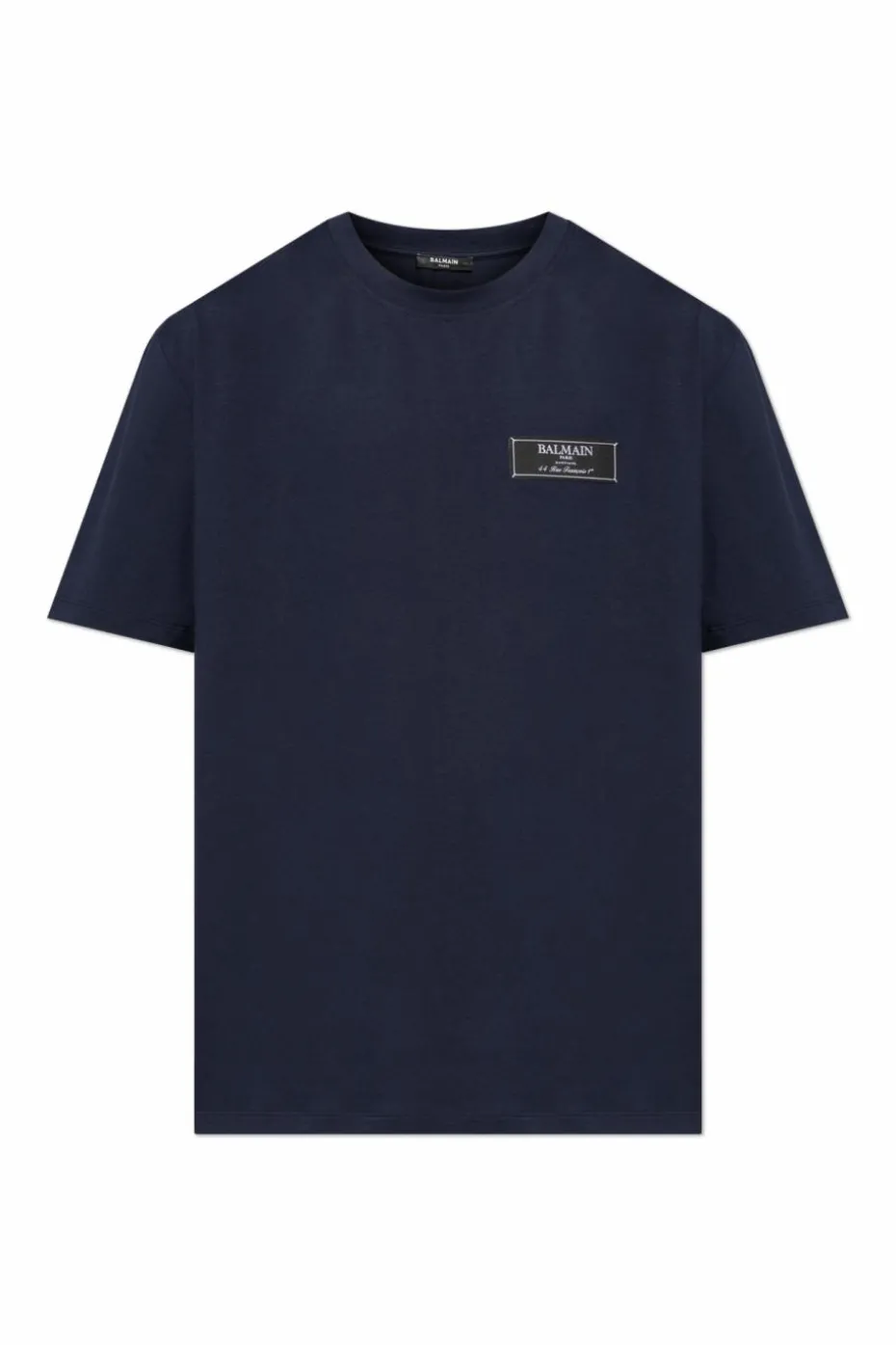 Balmain NAVY BLUE T-shirt with logo