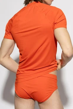 Balmain ORANGE Swim shirt