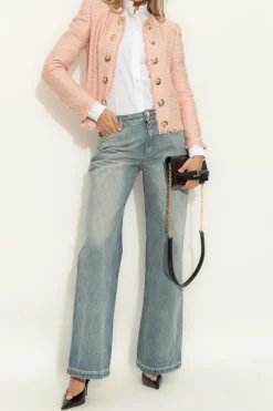 Balmain PINK Sequin blazer