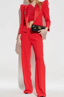 Balmain RED Blazer with decorative shoulders