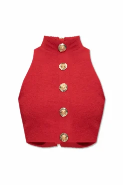 Balmain RED Neck top