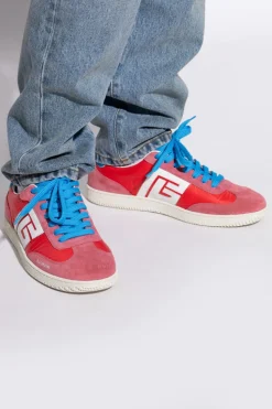 Balmain RED "Swan" sports shoes