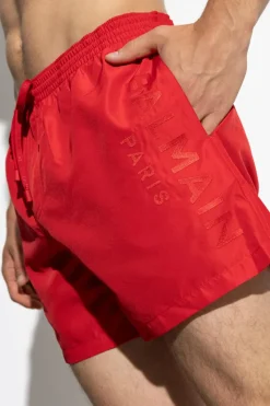 Balmain RED Swim shorts