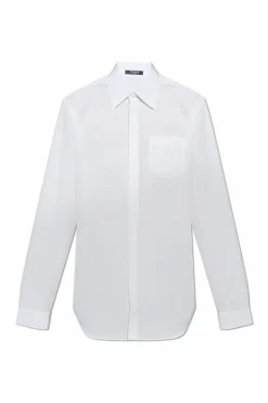 Balmain WHITE Cotton shirt with pocket