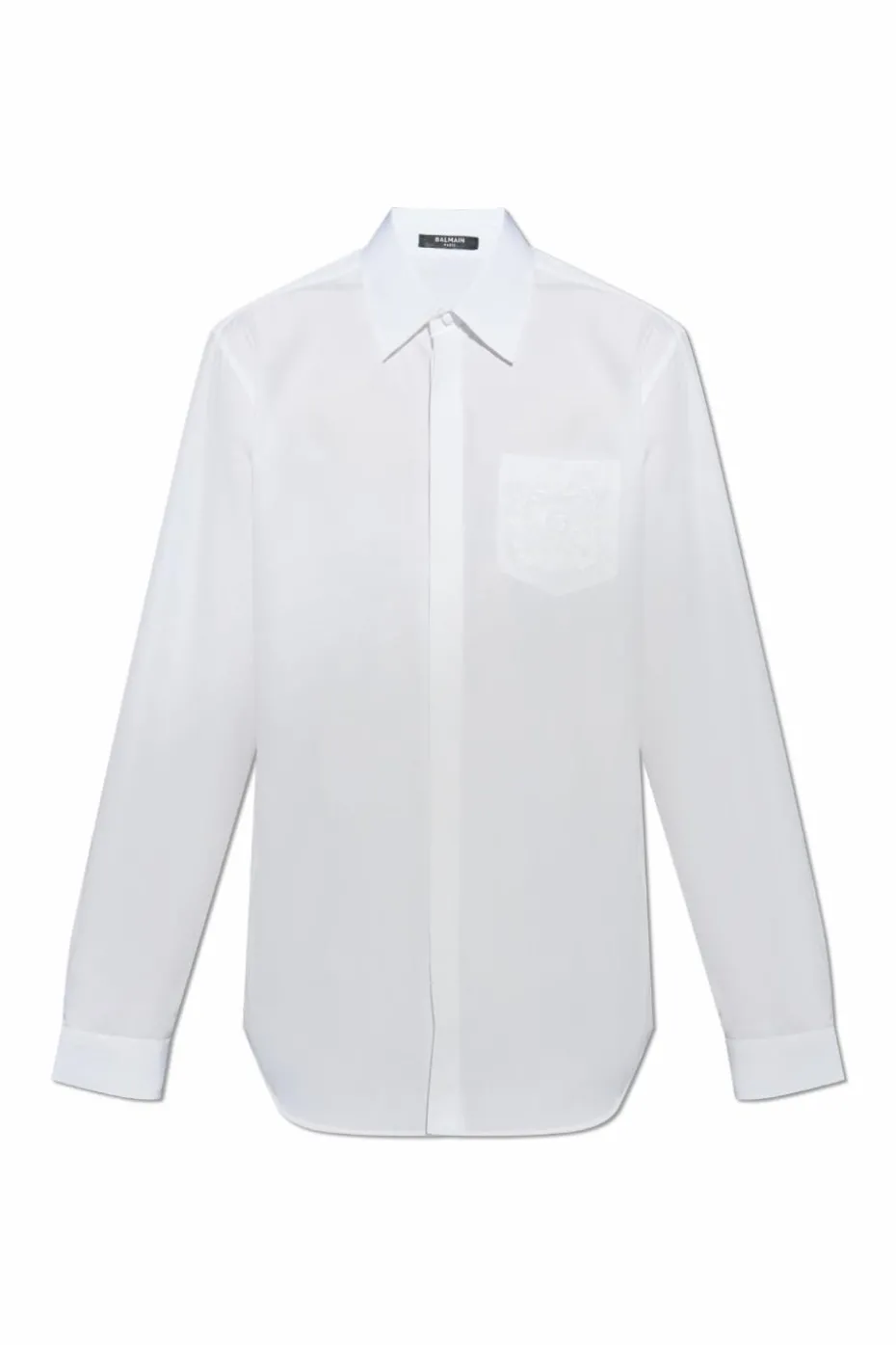 Balmain WHITE Cotton shirt with pocket