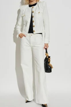Balmain WHITE Denim jacket