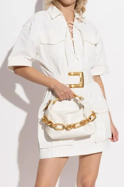 Balmain WHITE Handbag `Sync Mini`