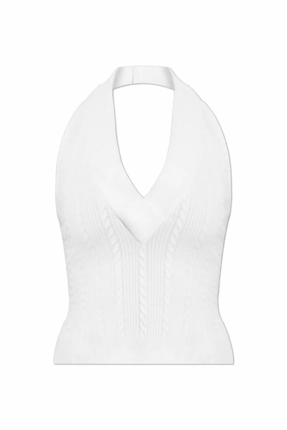 Balmain WHITE Open-back top
