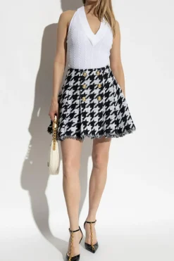 Balmain WHITE Open-back top