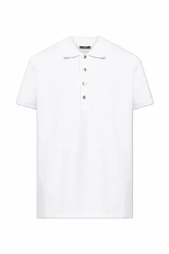 Balmain WHITE Polo with logo