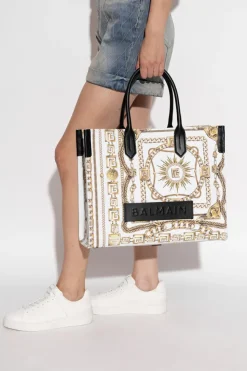 Balmain WHITE Shopper bag "B-Army Medium"