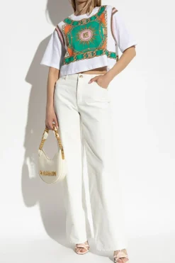 Balmain WHITE Short loose-fit t-shirt