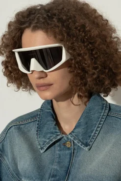Balmain WHITE Sunglasses from the `Black & Gold' collection by Balmain