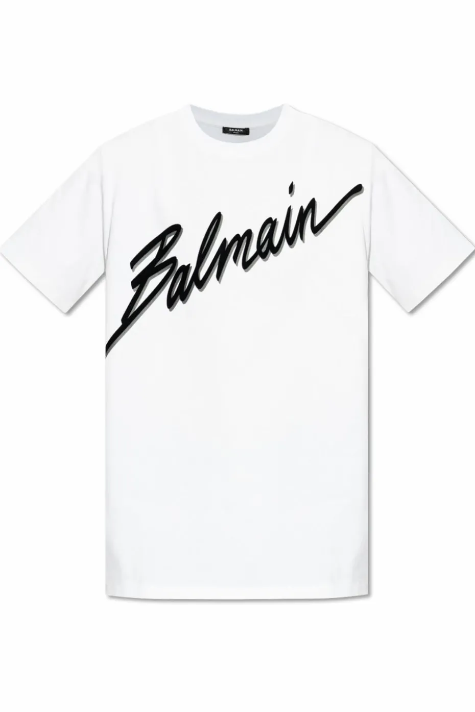 Balmain WHITE T-shirt with printed logo