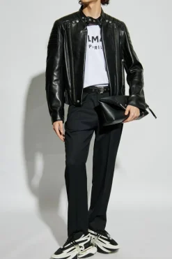 Balmain WHITE T-shirt with printed logo