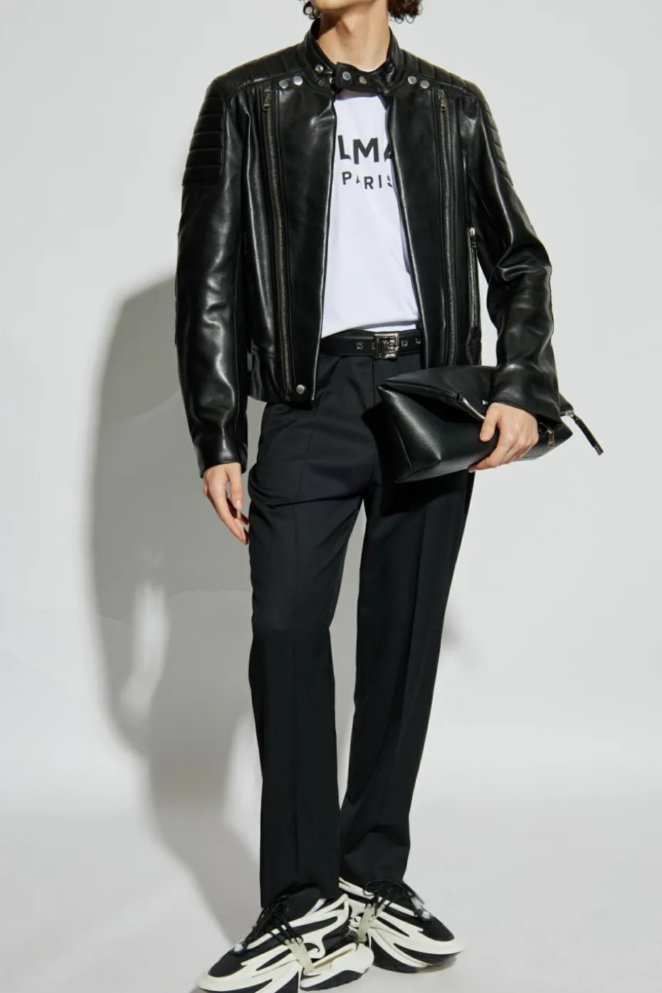 Balmain WHITE T-shirt with printed logo
