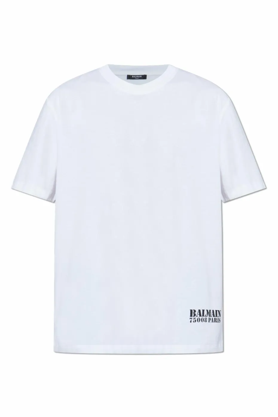 Balmain WHITE T-shirt with printed logo
