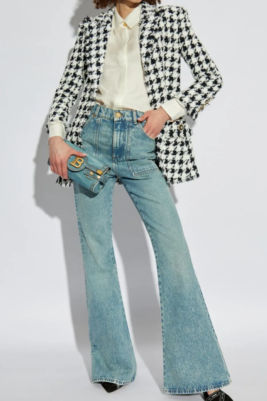 Balmain WHITE Tweed Blazer
