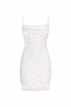 Balmain WHITE Tweed dress with straps