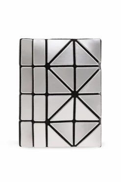 Bao Bao Issey Miyake SILVER Card case with geometrical pattern