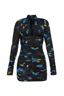Blumarine BLACK Floral motif dress