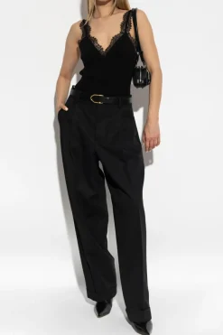 Blumarine BLACK Ribbed top
