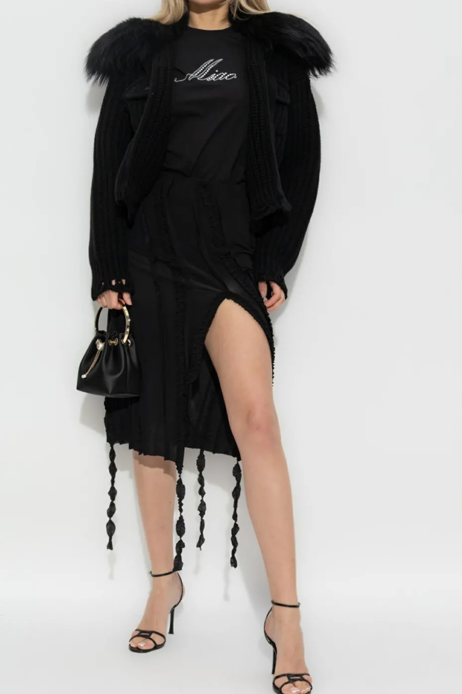 Blumarine BLACK Top with a "Z" logo