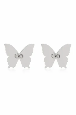 Blumarine SILVER Butterfly-shaped earrings
