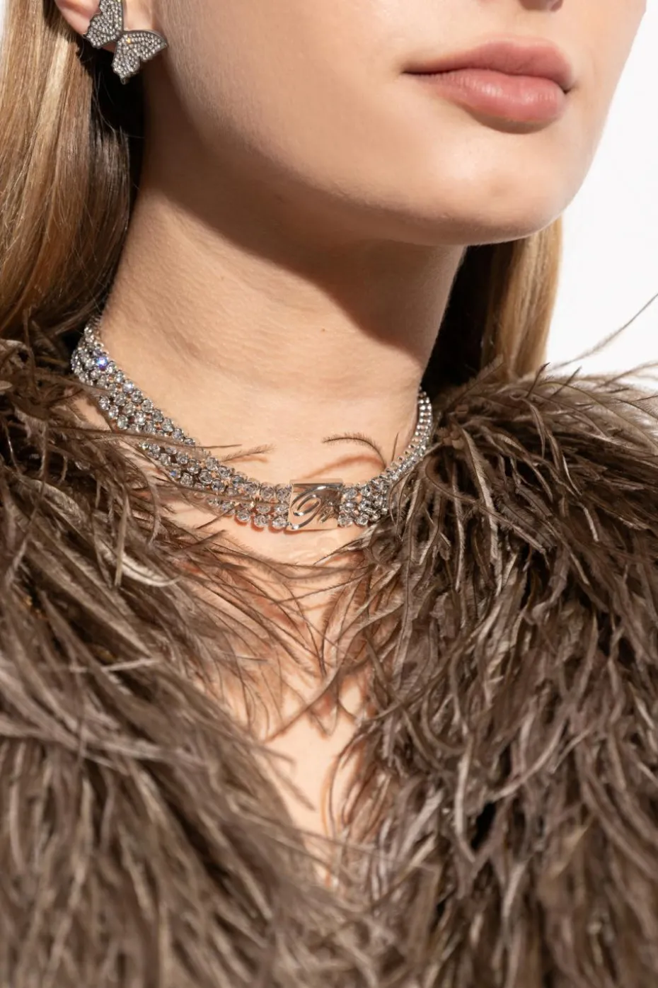 Blumarine SILVER Choker with appliqué