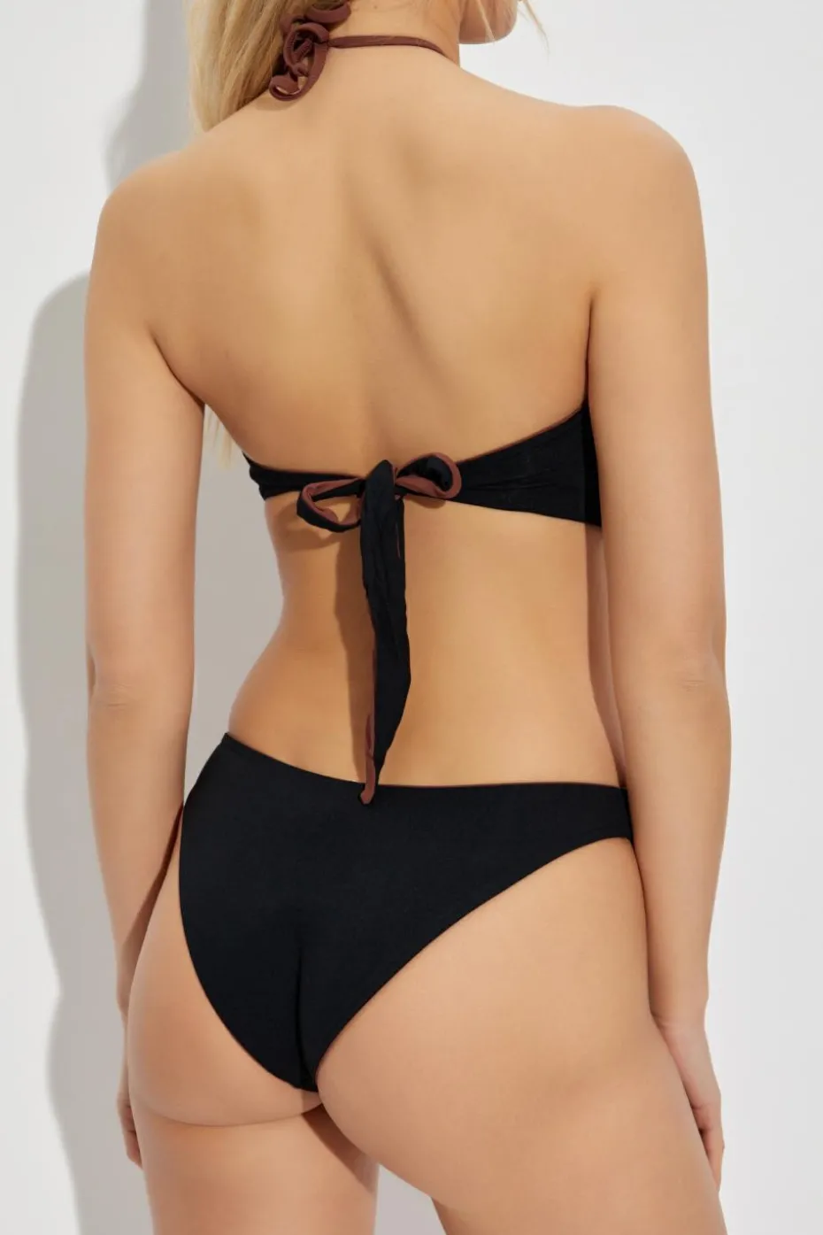 Bond-Eye BROWN Reversible bikini top Ida Tie