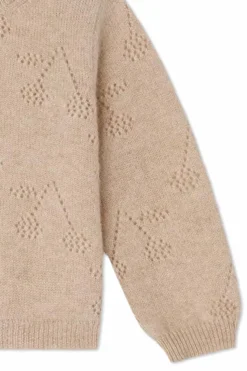 Bonpoint beige Cashmere cardigan