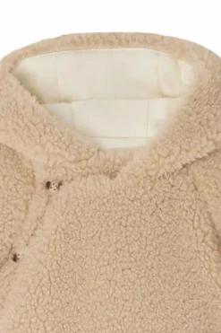 Bonpoint beige Hooded jacket