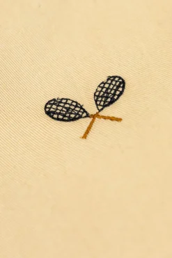 Bonpoint beige Pants with embroidery