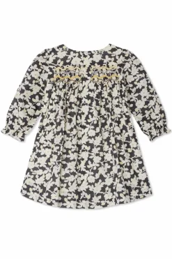 Bonpoint BLACK Floral motif dress