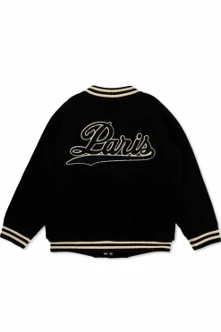 Bonpoint BLACK Jacket with pattern
