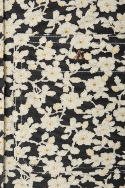 Bonpoint BLACK Jacket with floral motif