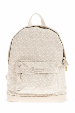 Bonpoint cream Backpack with pattern
