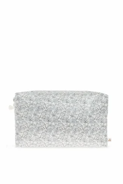 Bonpoint cream Cosmetic bag with floral motif