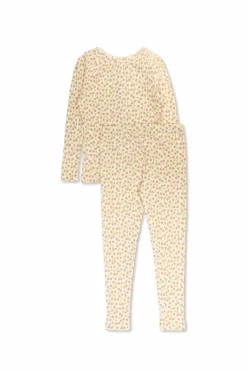 Bonpoint cream Pajamas with cherry pattern