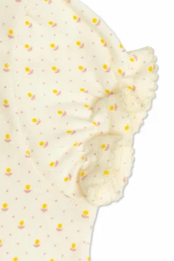 Bonpoint cream Set Emani: T-shirt and shorts