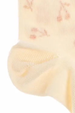 Bonpoint cream Socks with logo