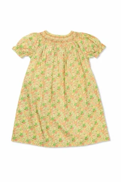 Bonpoint GREEN Dress with floral motif