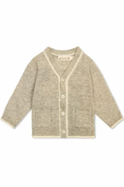 Bonpoint GREY Cashmere cardigan `Tahiel`