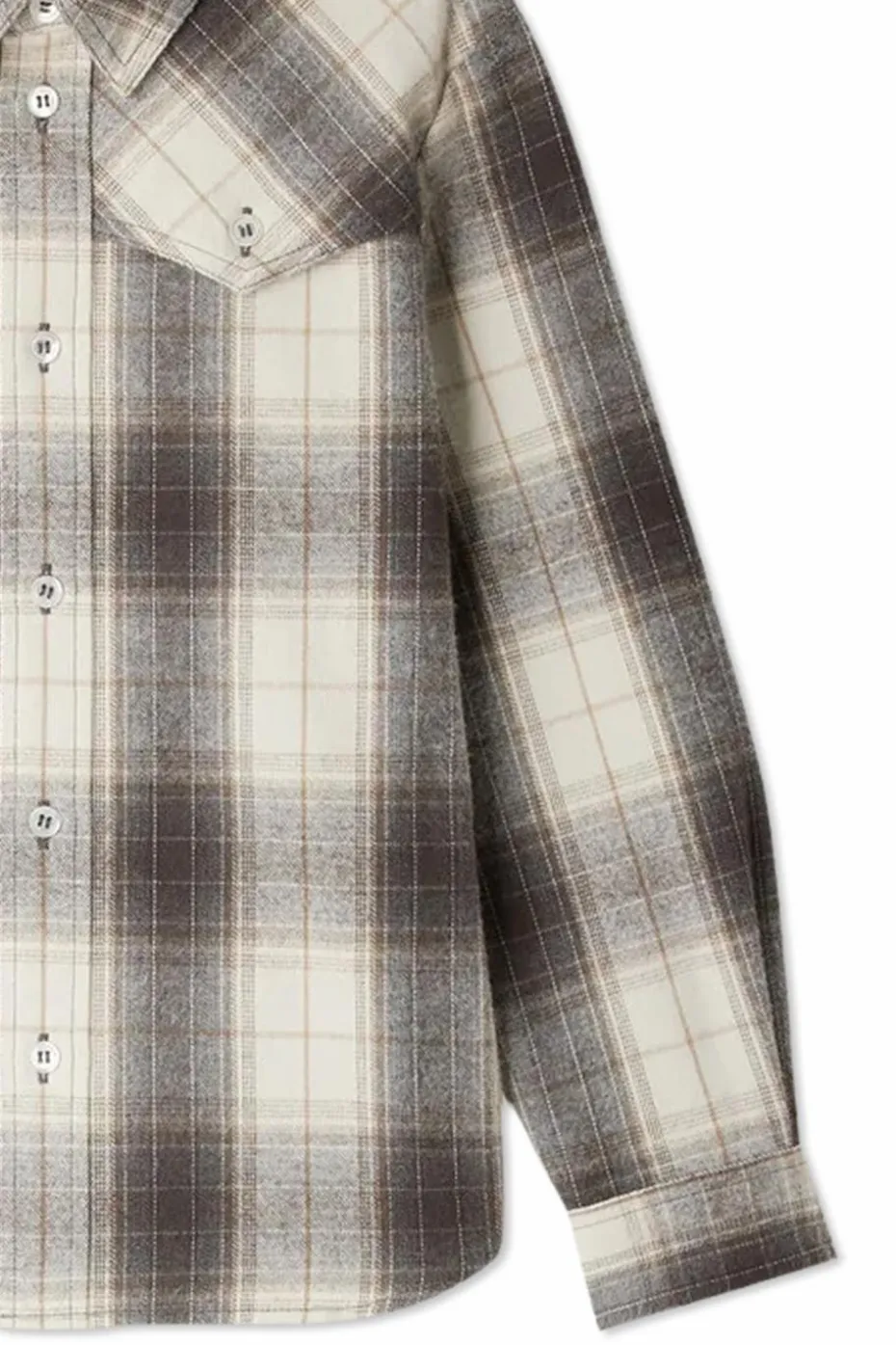 Bonpoint GREY Checked pattern shirt