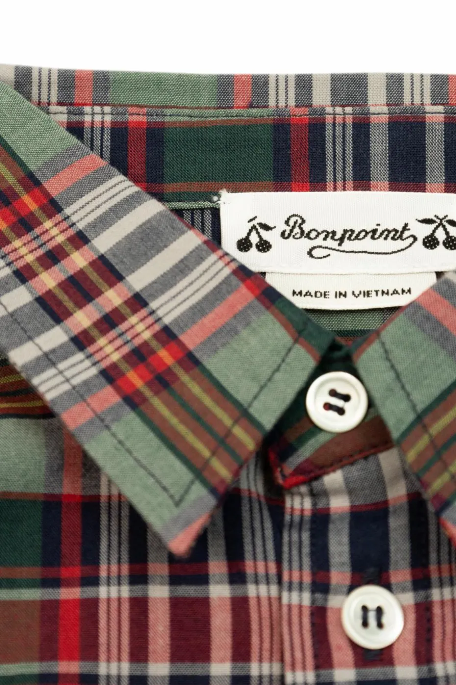 Bonpoint MULTICOLOUR Shirt with check pattern