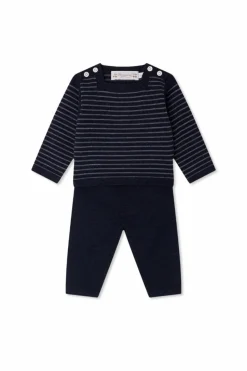 Bonpoint NAVY BLUE Wool set