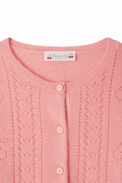 Bonpoint PINK Cashmere cardigan