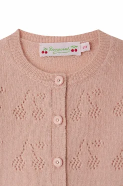Bonpoint PINK Cashmere cardigan