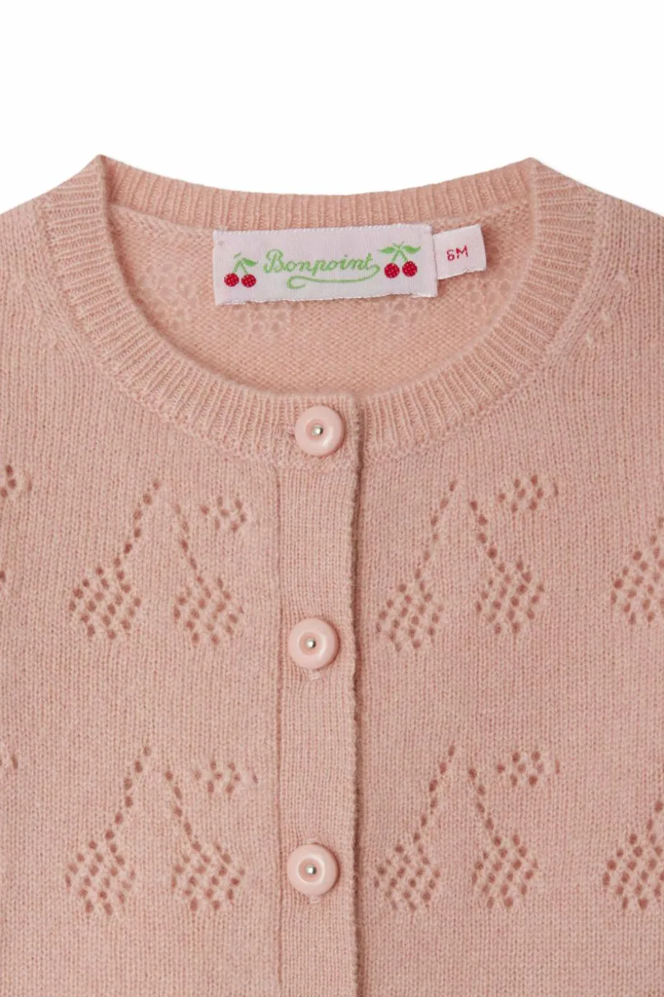 Bonpoint PINK Cashmere cardigan